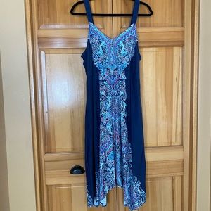Blue Kerchief Dress